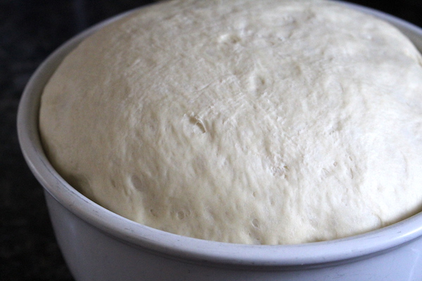 Amish White Bread After First Rise