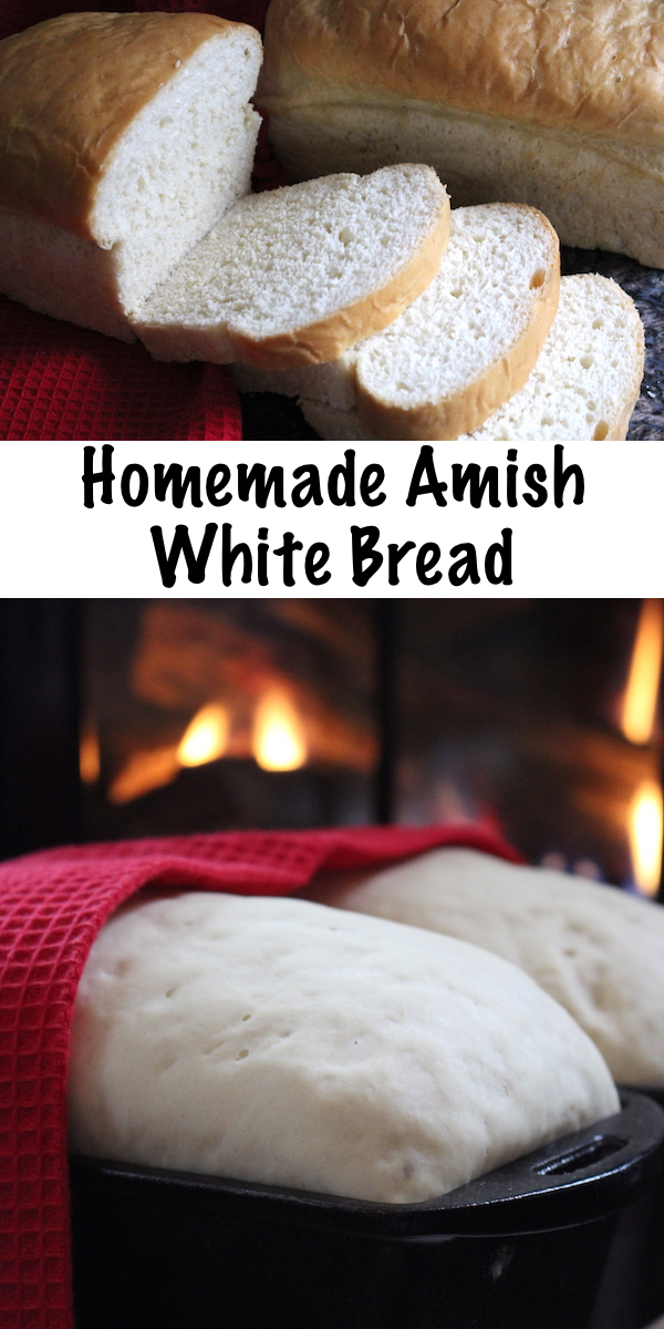 Homemade Amish White Bread ~ Easy soft sandwich bread that kids love! Soft crust white bread is easy to make with a few tricks from the Amish. This enriched sandwich bread is soft and buttery, and easy to make at home. #bread #recipe #homemade #homesteading #country #easy #breadrecipes #whitebread