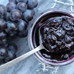 Grape Jam Recipe with no Added Pectin