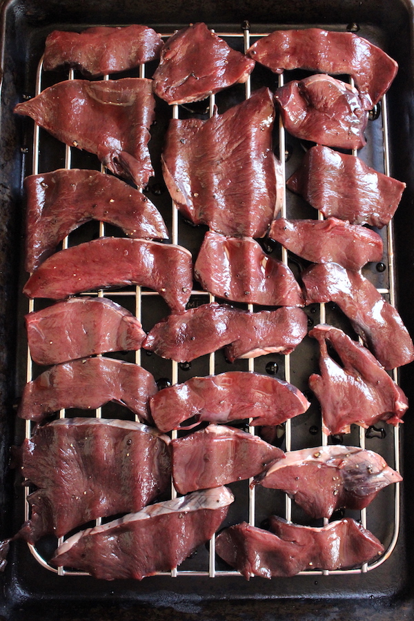 Deer Heart Slices for Jerky