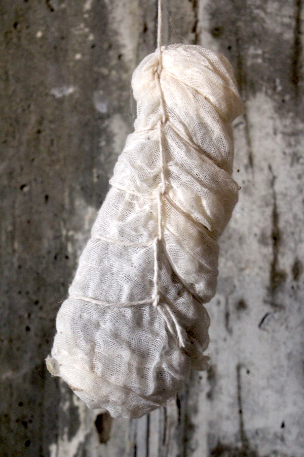 Duck Prosciutto Hanging to Cure