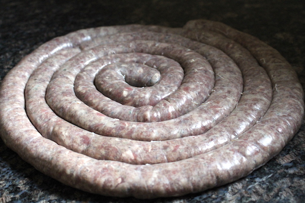 A full Rope of Homemade Lamb Sausage