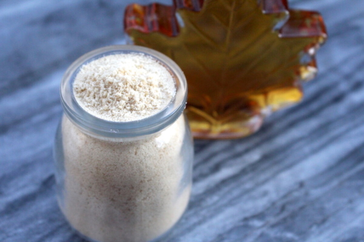 Homemade Maple Sugar from Maple Syrup