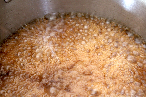 Maple Syrup Boiling for Maple Sugar