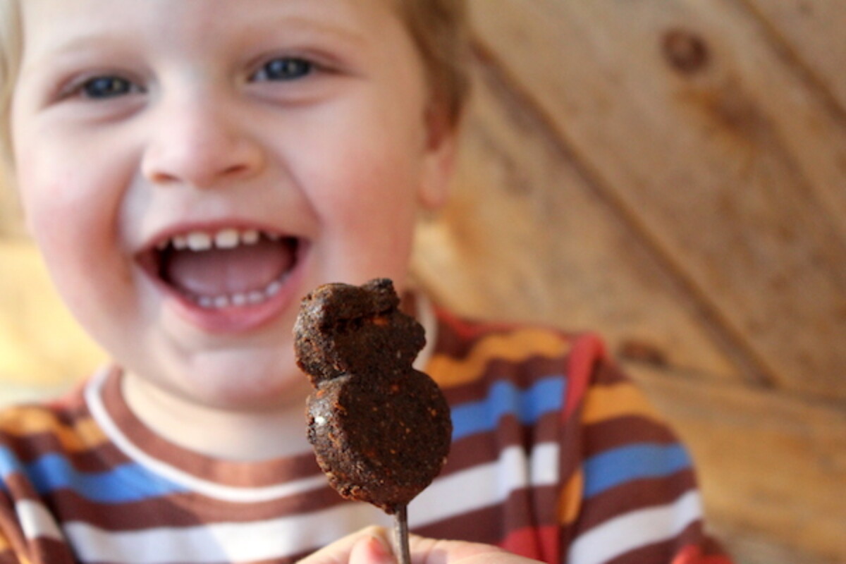Child Eating Pemmican Lollipop