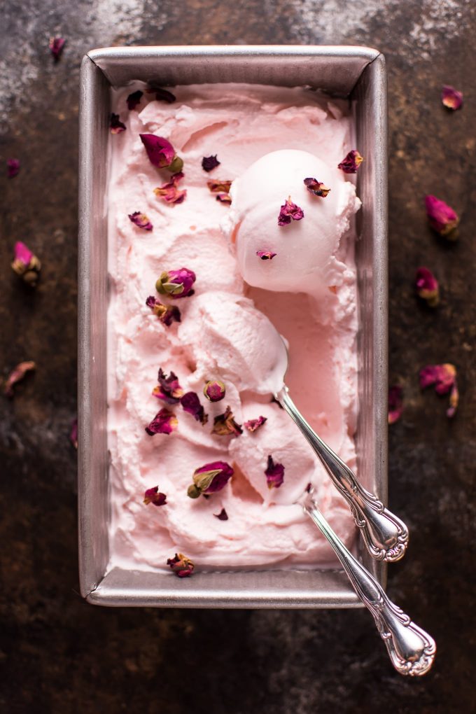 Rose Ice Cream from Salt and Lavender