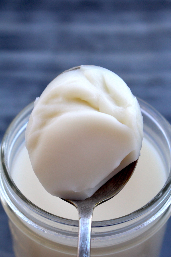 Leaf lard rendered from our pastured pigs.