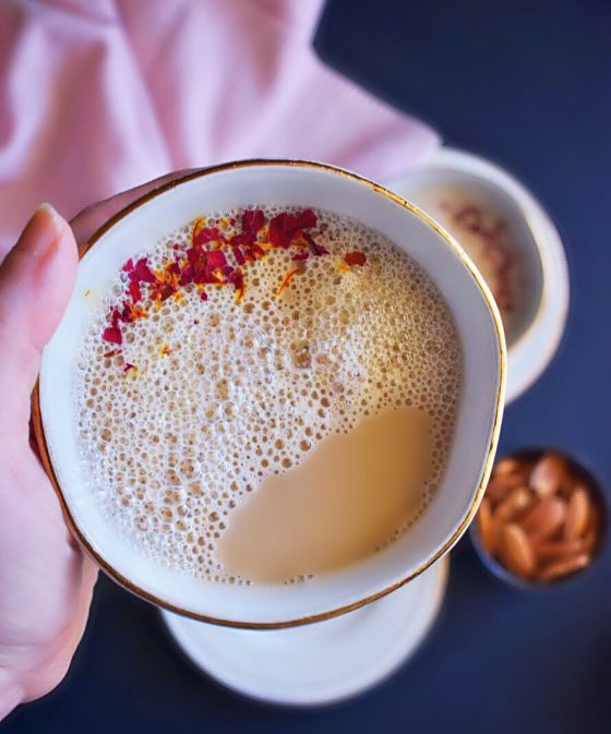 Saffron Rose Chai from Easy Cooking with Molly