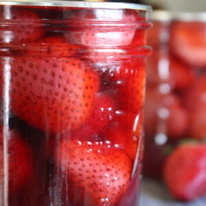 Canning Strawberries at Home ~ Strawberry Home Canning Recipe for Whole Canned Strawberries