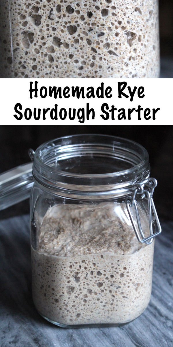 Homemade Rye Sourdough Starter ~ If you want to make 100% rye sourdough, you'll need a rye sourdough starter. Rye breads taste better with the long slow leavening that a sourdough culture provides, and a homemade rye sourdough culture can be made at home with just a few ingredients. #sourdough #rye #sourdoughstarter #homemadebread #healthy #recipe #realfood