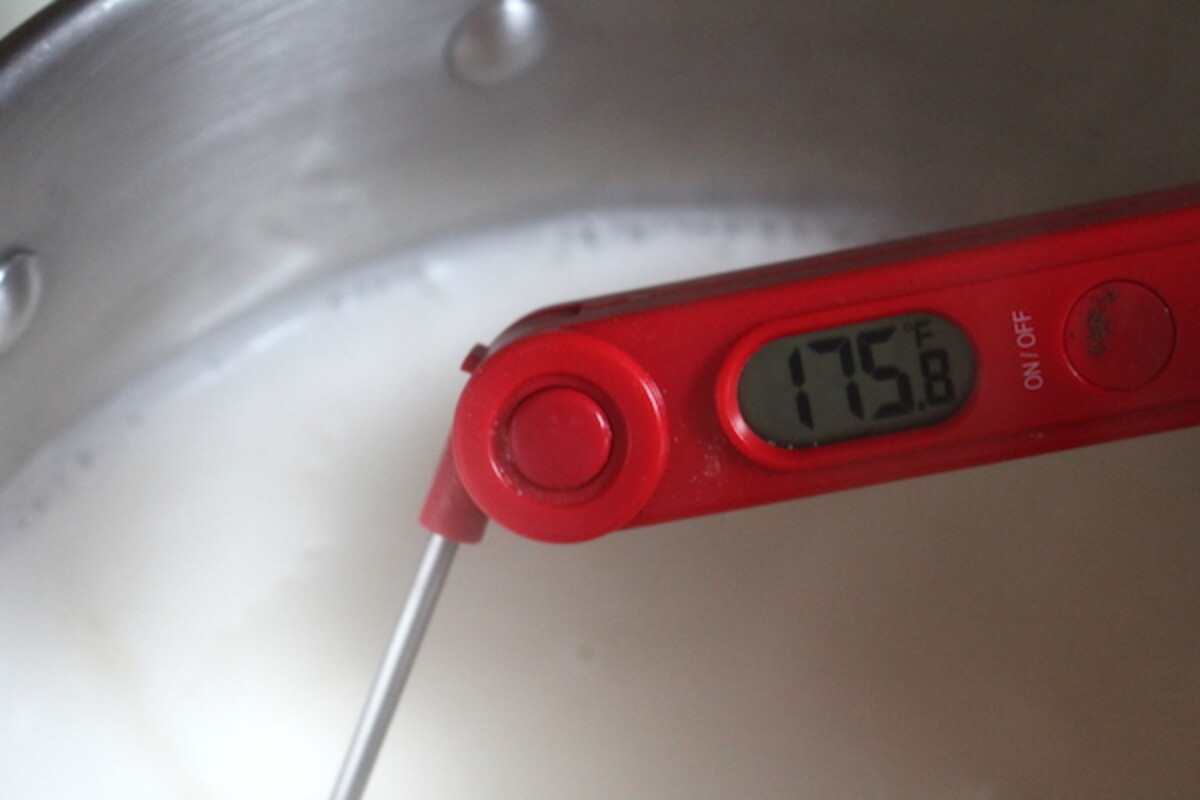 Farmer's Cheese Initial Temperature