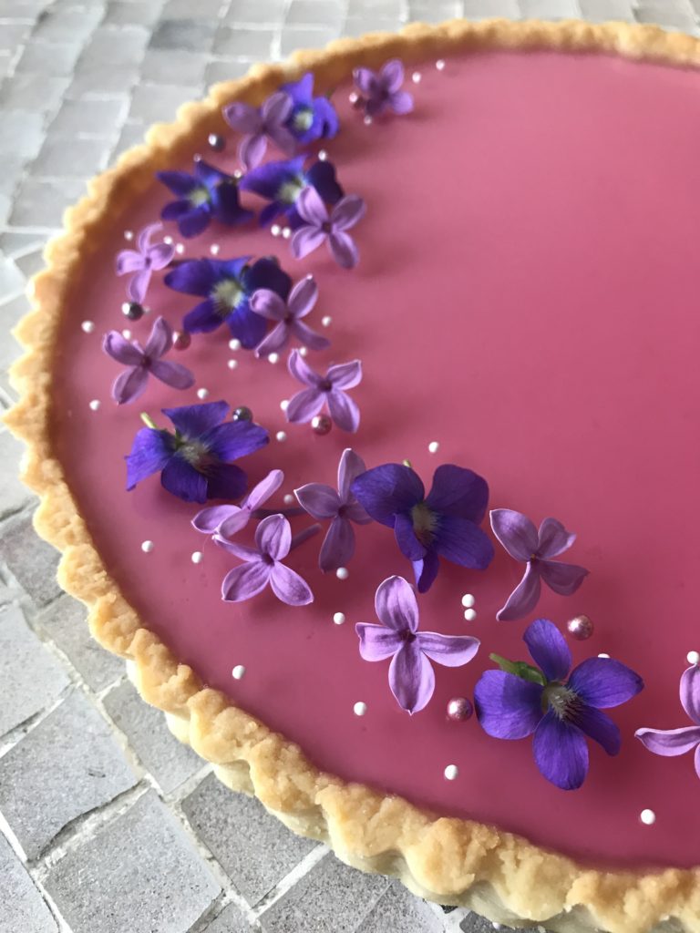 Lilac Panna Cotta Tart from Baker's Brigade
