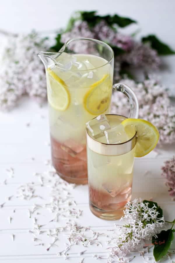 Lilac lemonade from savoring the good