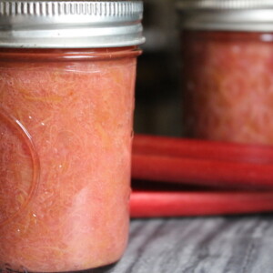 Homemade rhubarb jam