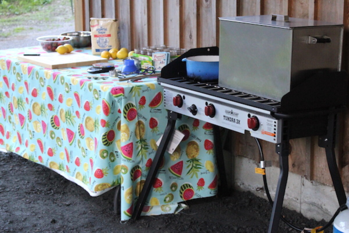 Our outdoor canning kitchen