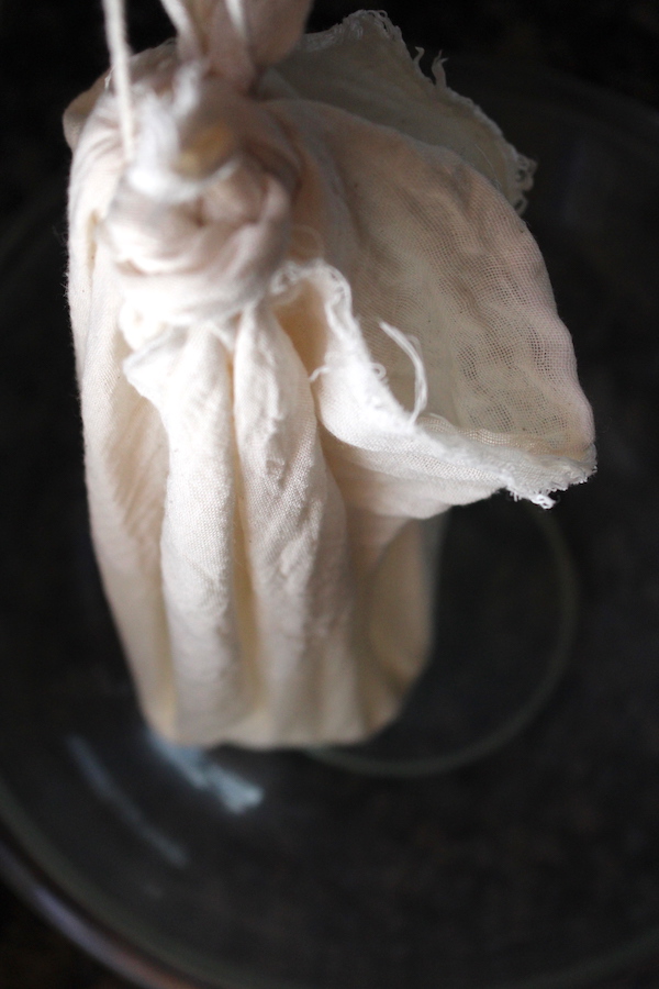 hanging yogurt cheese