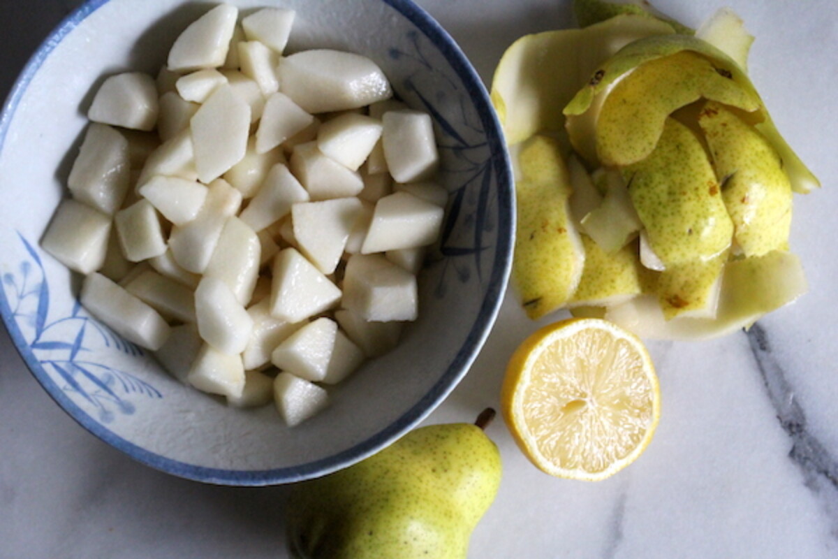 Preparing Fruit for Pear Jam