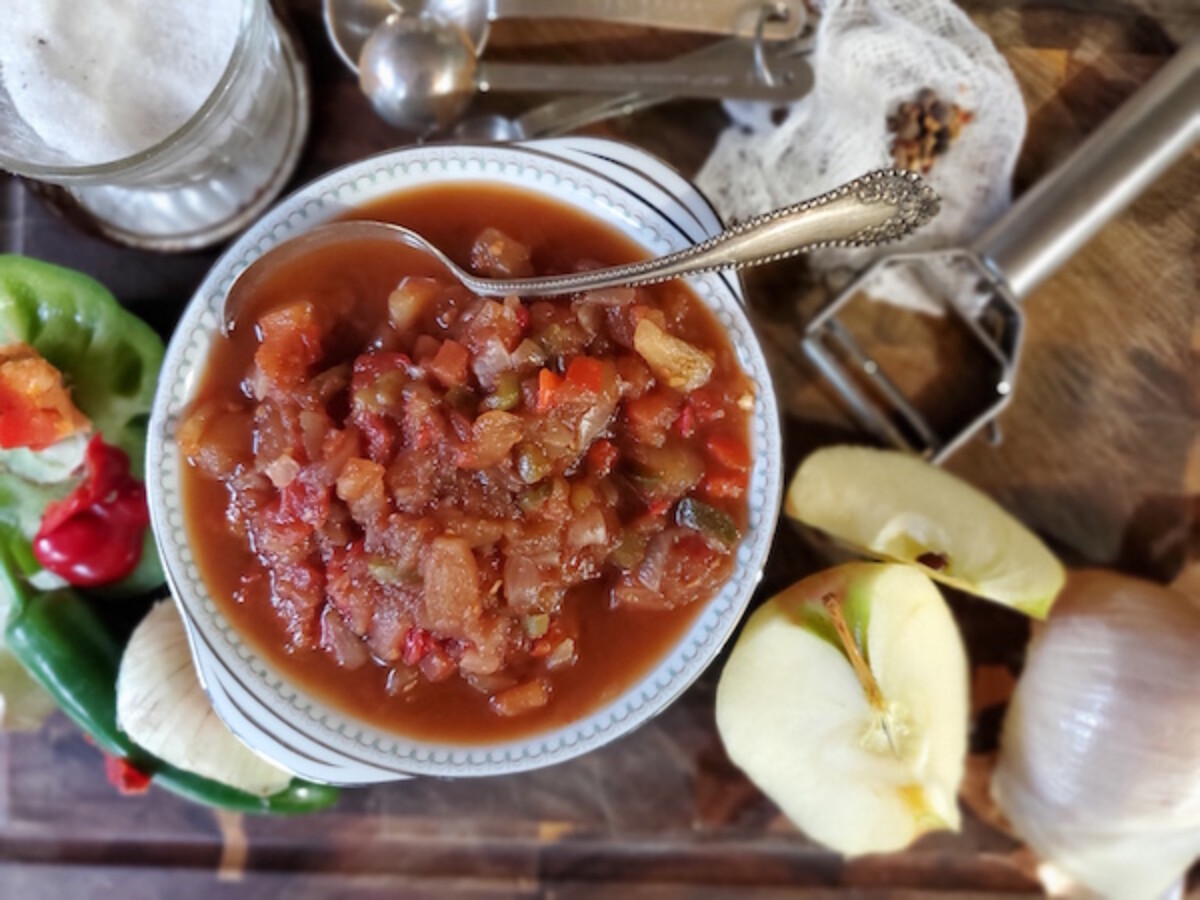Apple Salsa (Image Courtesy of A Farmgirl in the Making)