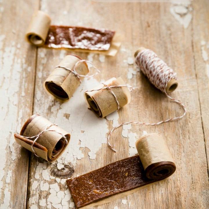 Banana fruit leather with Nutella made with a simple fruit leather dehydrator recipe