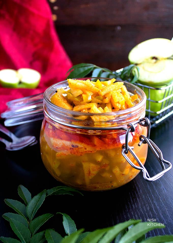Curry Pickled Apples (Image Courtesy of Nish Kitchen)