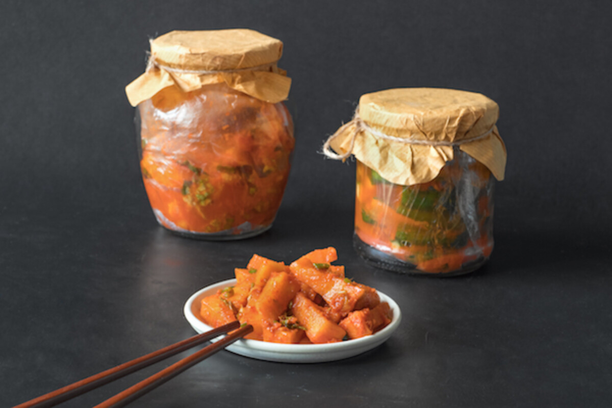 Pumpkin kimchi is an incredibly effective way to preserve pumpkin without refrigeration.