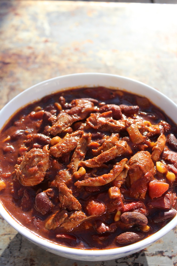 Slow cooker squirrel chili
