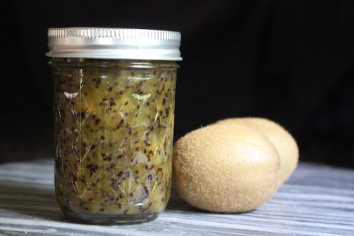 canning kiwi jam at home is easy in a water bath canner