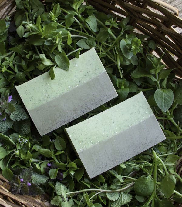Gardeners Soap with Spring Weeds from Easy Melt and Pour Soaps