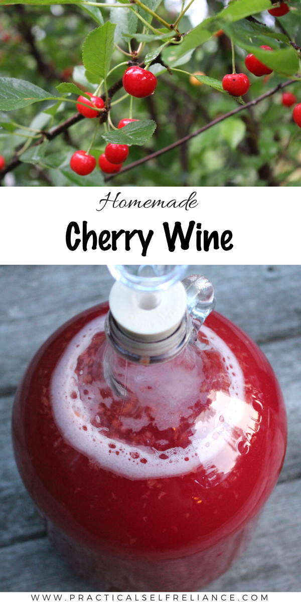 Homemade Cherry Wine