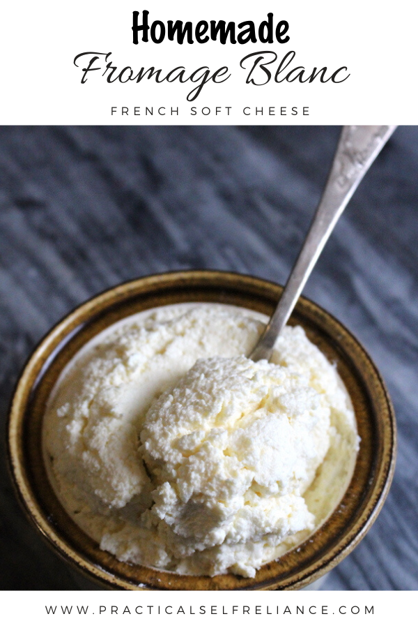 How to Make Fromage Blanc ~ This easy homemade soft cheese is ready in less than 24 hours. An incredibly common cheese in france, Fromage Blanc is versatile and can be used in both savory and sweet recipes (or eaten fresh by the spoonful!) #cheesemaking #DIY #Homemade #cheese