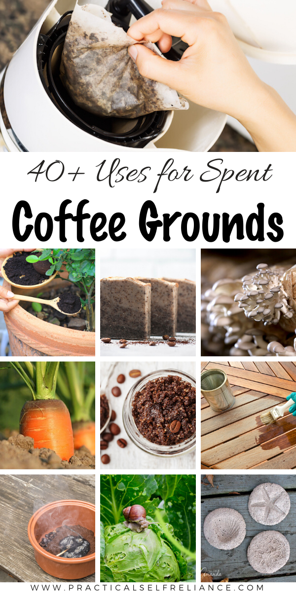 40+ Uses for Old Coffee Grounds ~ Don't trash those used coffee grounds! There are plenty of ways to use them in the home, garden, kitchen and beyond!