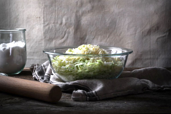 Sliced cabbage and sauerkraut making equipment