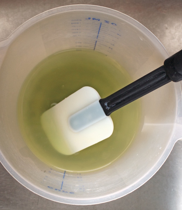 Combining lye with water