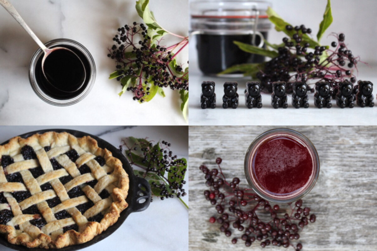 Home remedies made from elderberries