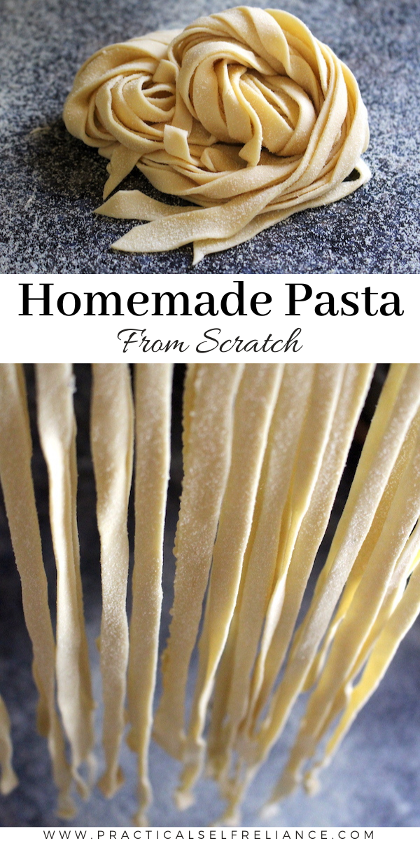 Homemade Pasta from Scratch ~ Learn how to make your own pasta dough with just a few ingredients!