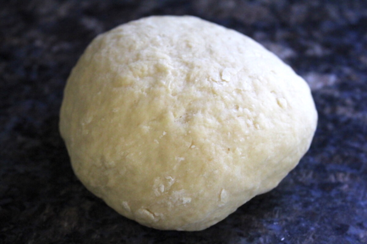 Ball of homemade pasta dough