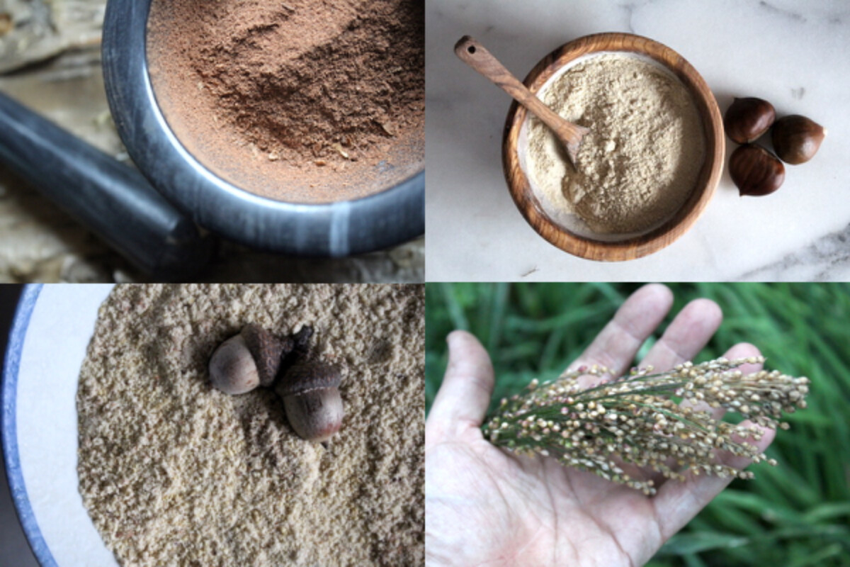 Wild foraged flour