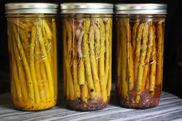 Pickled Asparagus Three Ways ~ Basic, Bread & Butter, and Spicy