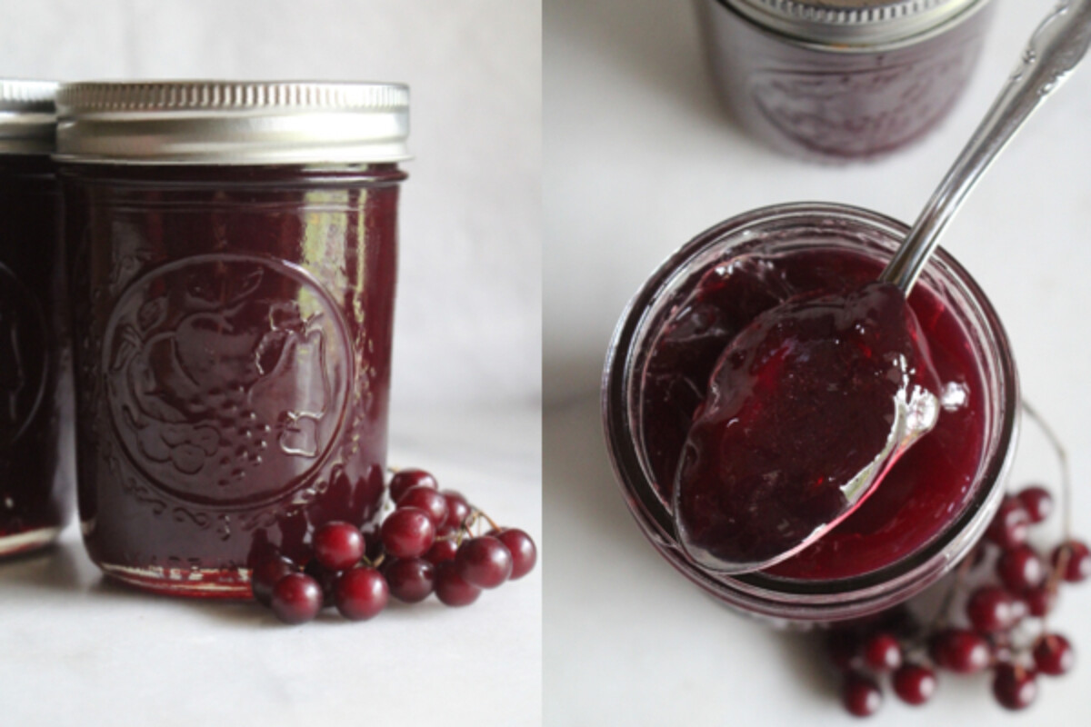 Homemade chokecherry jelly