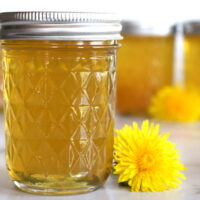 Homemade dandelion jelly