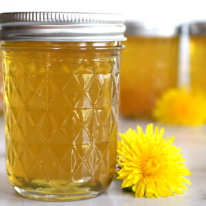 Homemade dandelion jelly
