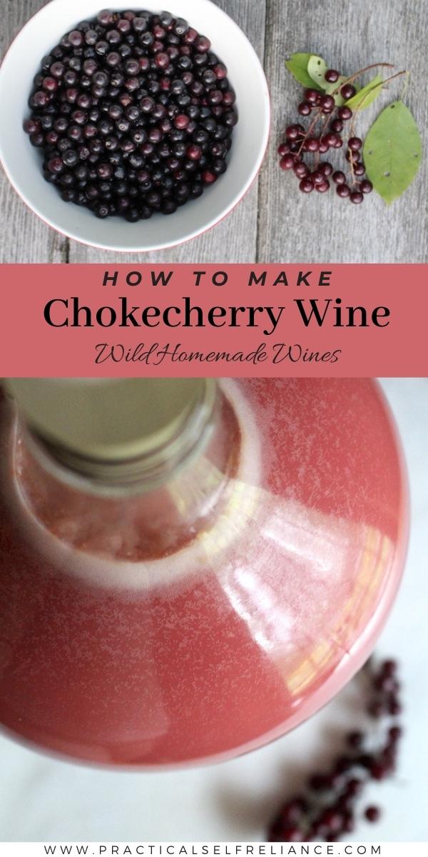 Homemade Chokecherry Wine