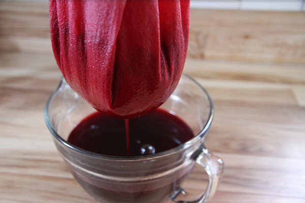 Straining Juice for Fruit Vinegar