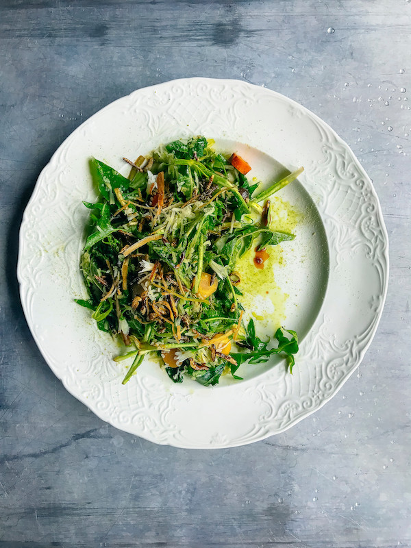dandelion puntarelle salad
