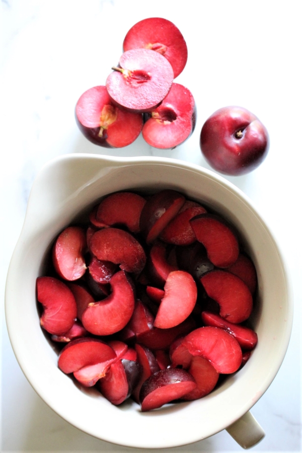 Plums for homemade plum jam