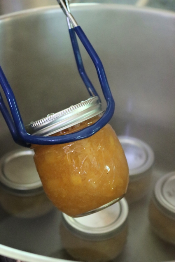 canning peach jam