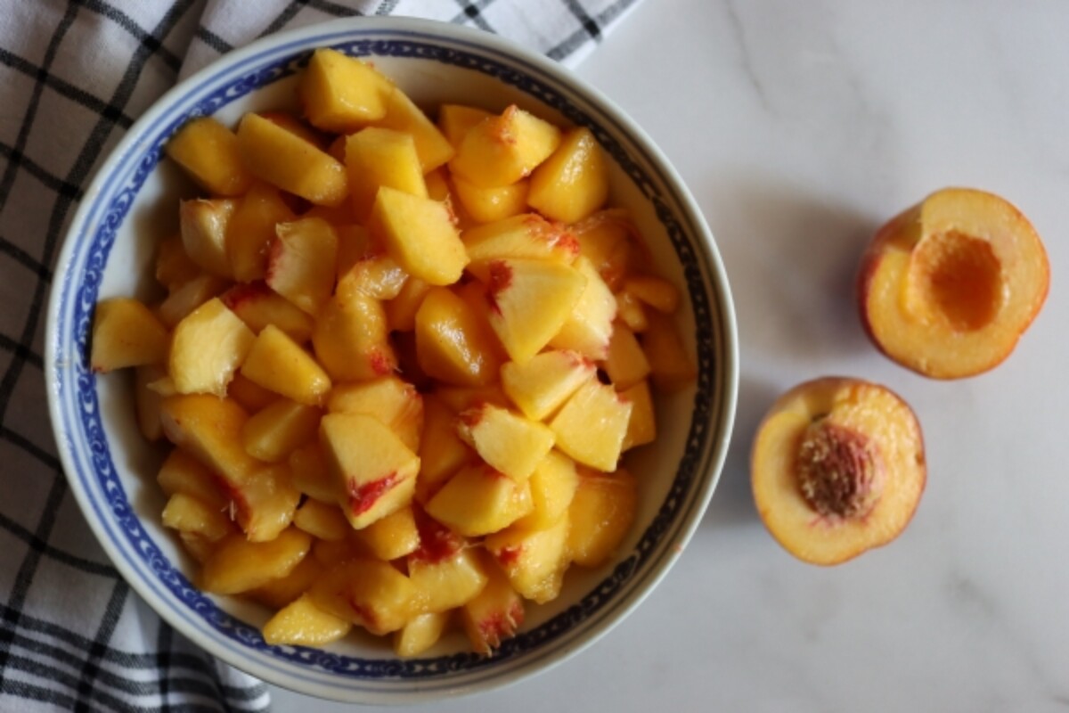 Chopped Peaches for Jam