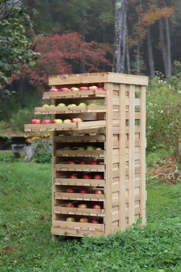 Homemade 10 Drawer Apple Storage Rack