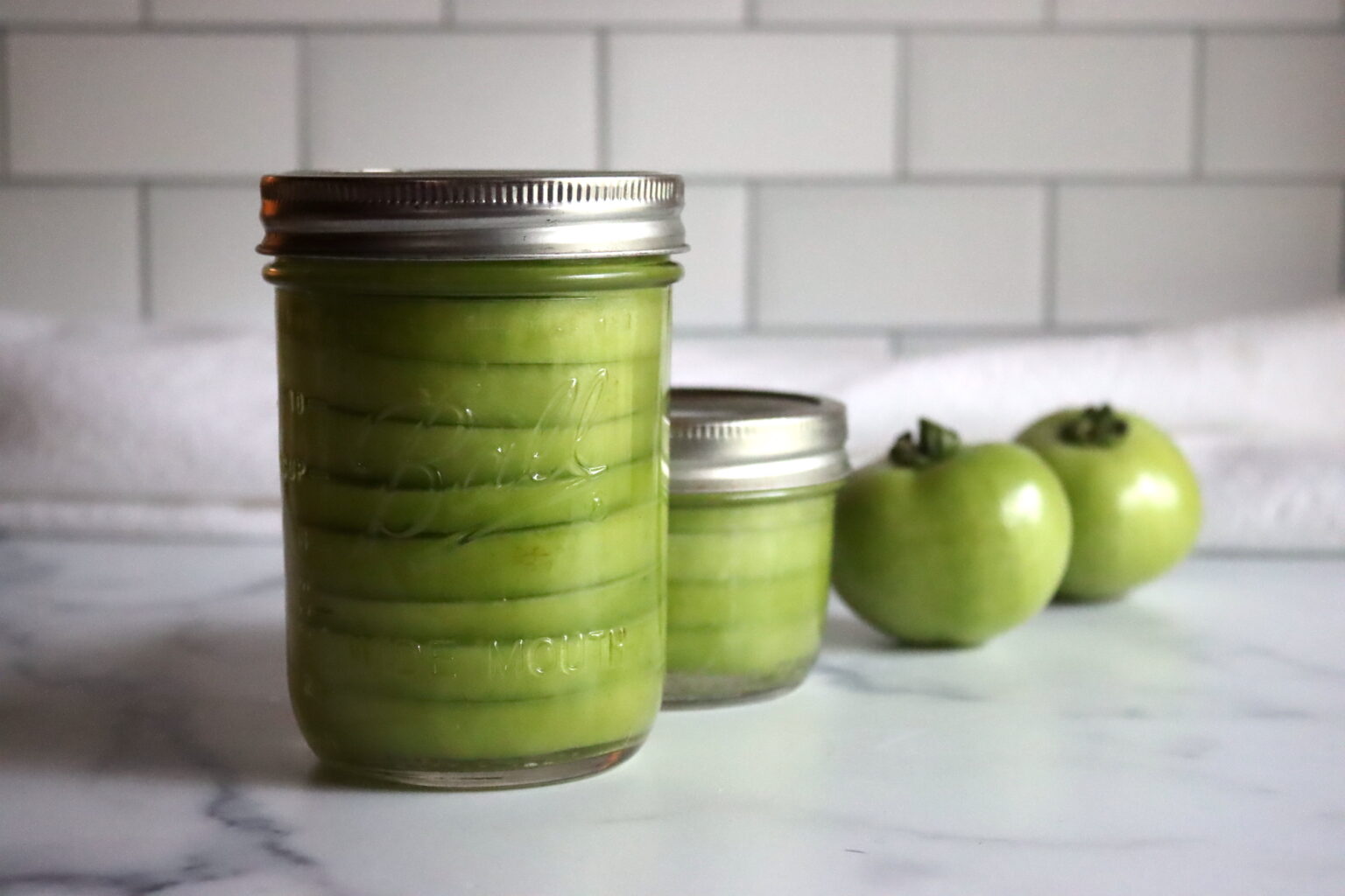 Canning Green Tomato Slices