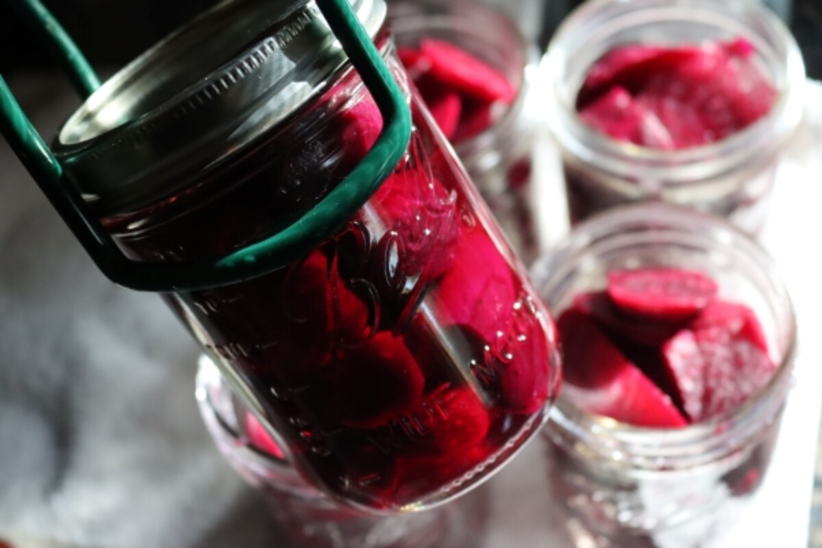Loading Canner with Beets